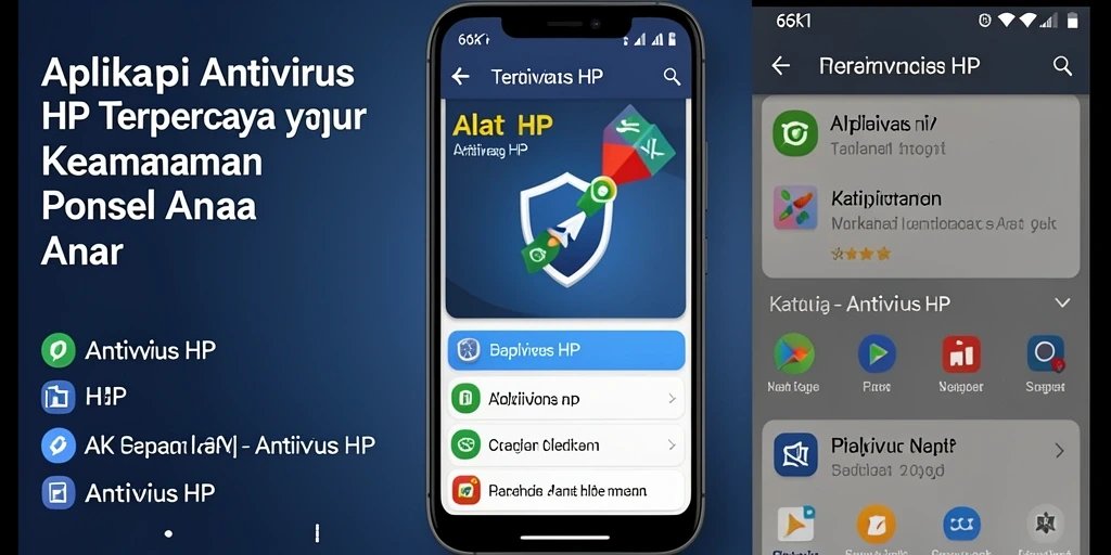 Tampilan antarmuka aplikasi 66K Antivirus HP yang intuitif dan user-friendly.