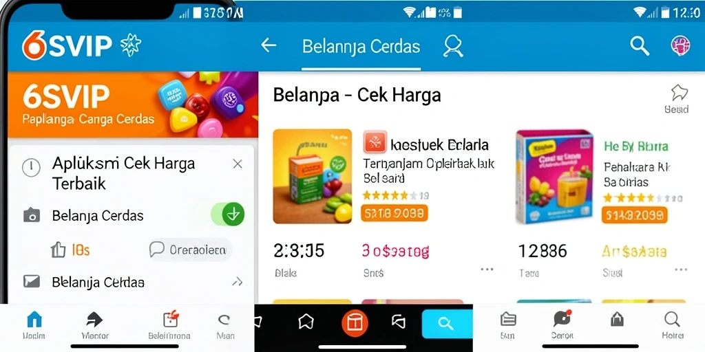 Antarmuka aplikasi Cek Harga 6SVIP yang mudah digunakan