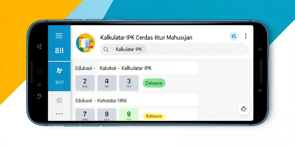 Screenshot antarmuka 8II yang menampilkan fungsi Kalkulator IPK.