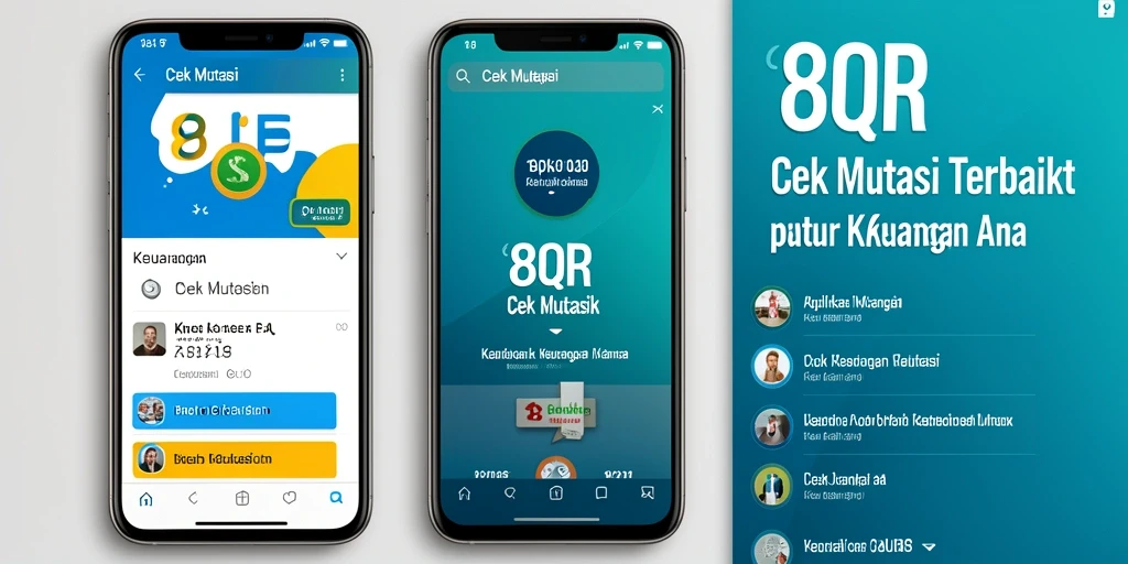 Tampilan antarmuka aplikasi 8QR untuk Cek Mutasi yang mudah digunakan.