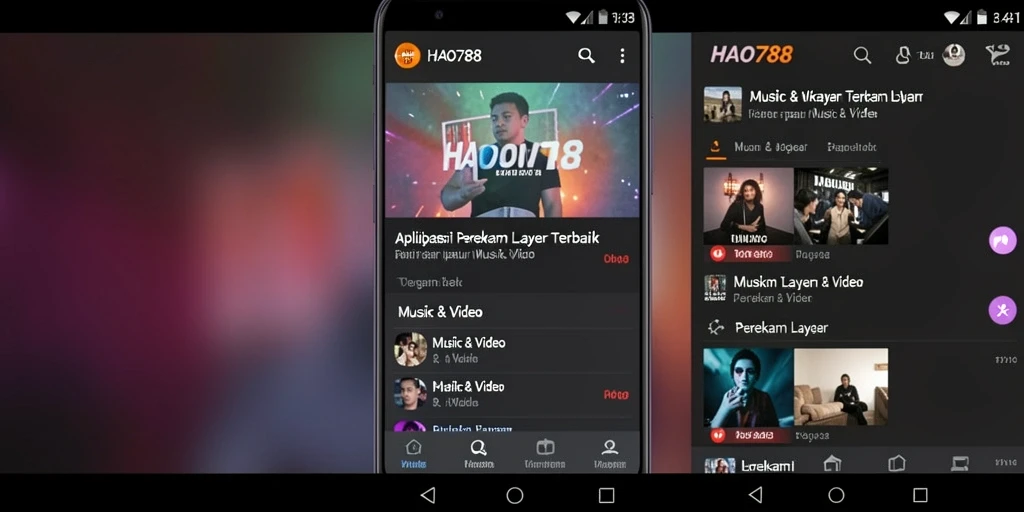 Antarmuka HAO788 saat merekam layar dengan kualitas tinggi.