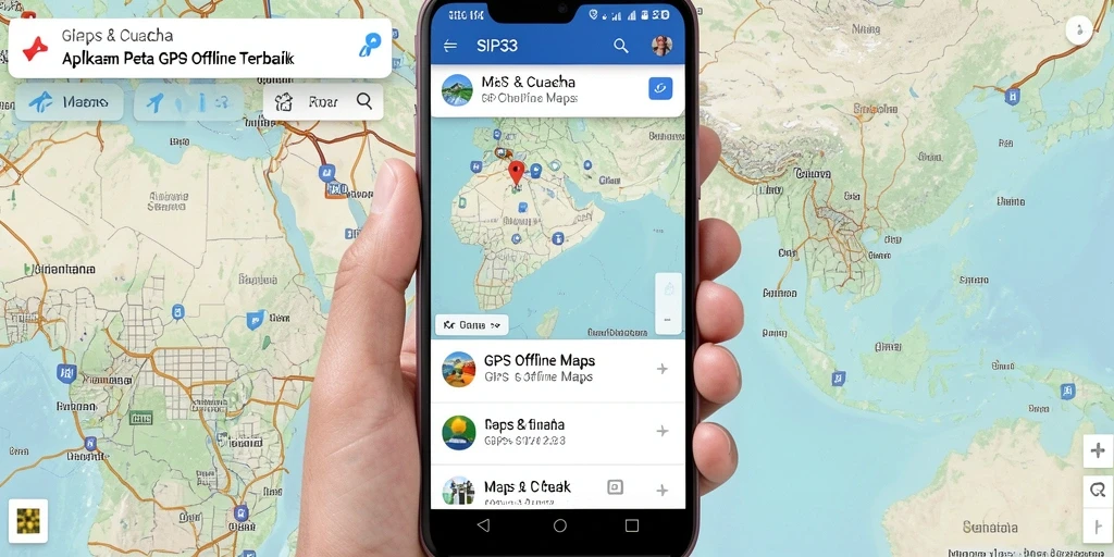 Antarmuka SIP33 yang intuitif untuk navigasi GPS Offline.