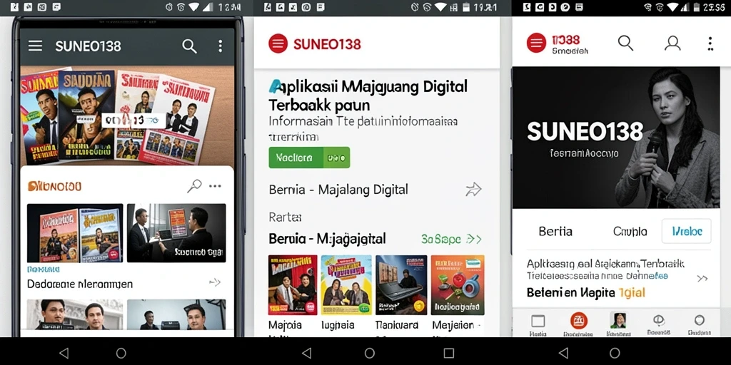 Antarmuka SUNEO138 yang menarik untuk Majalah Digital.